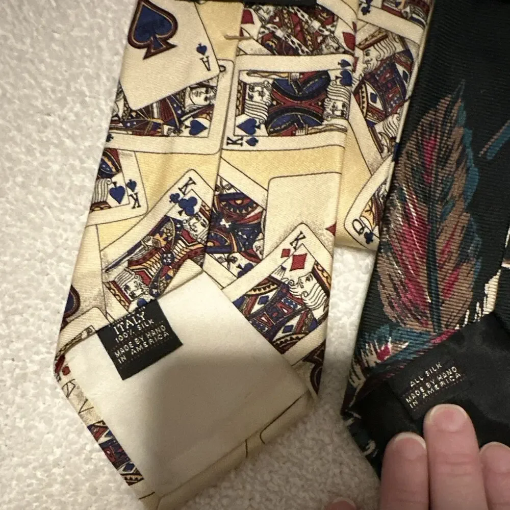 Ferrell-Reed for Black’s & Resilio Men’s 3 Pc 100% Silk Novelty Pointed Ties